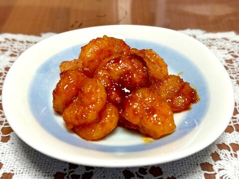 お弁当のおかずにも!甘!辛!旨っ!☆ヤンニョム海老